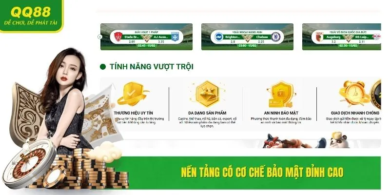 QQ88 | Trang Chủ Chính Thống Nhà Cái QQ88.COM #1 Việt Nam 18 Hệ thống áp dụng công nghệ bảo mật tiên tiến hàng đầu.