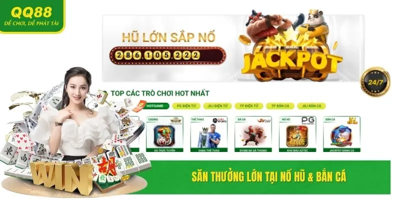 QQ88 | Trang Chủ Chính Thống Nhà Cái QQ88.COM #1 Việt Nam 17 Săn thưởng hấp dẫn tại Nổ hũ & Bắn cá